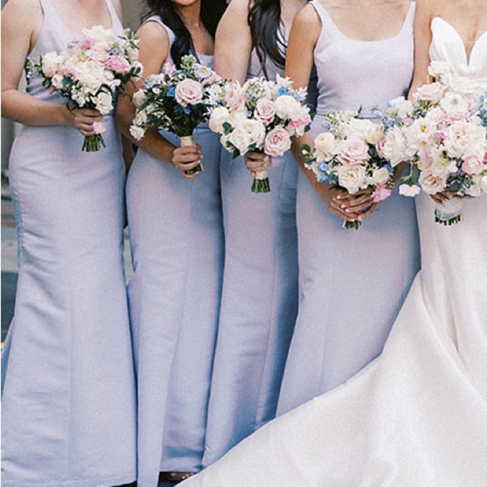 Amsale Bentley Dress in Lilac Size 8